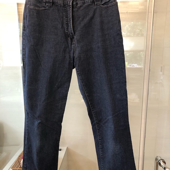 Crop stretch denim, Jeanne Pierre capri jeans size 8 - Picture 3 of 8